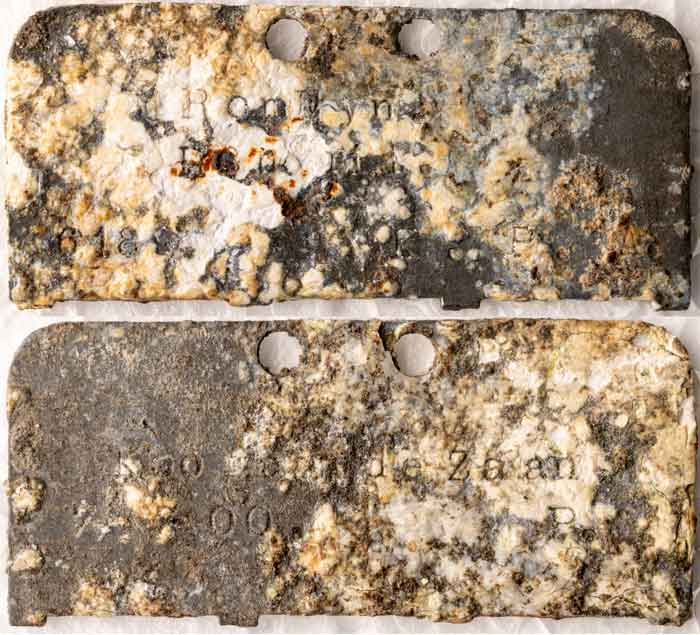 identiteits- of naamplaatje Hendrik Romeijn.